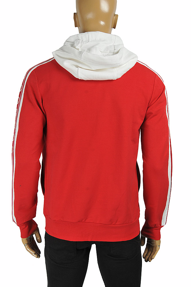Mens Designer Clothes | GUCCI men's cotton hoodie with signature stripes 180